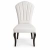 JYX-032 White Fan-Pleated Dining Chair