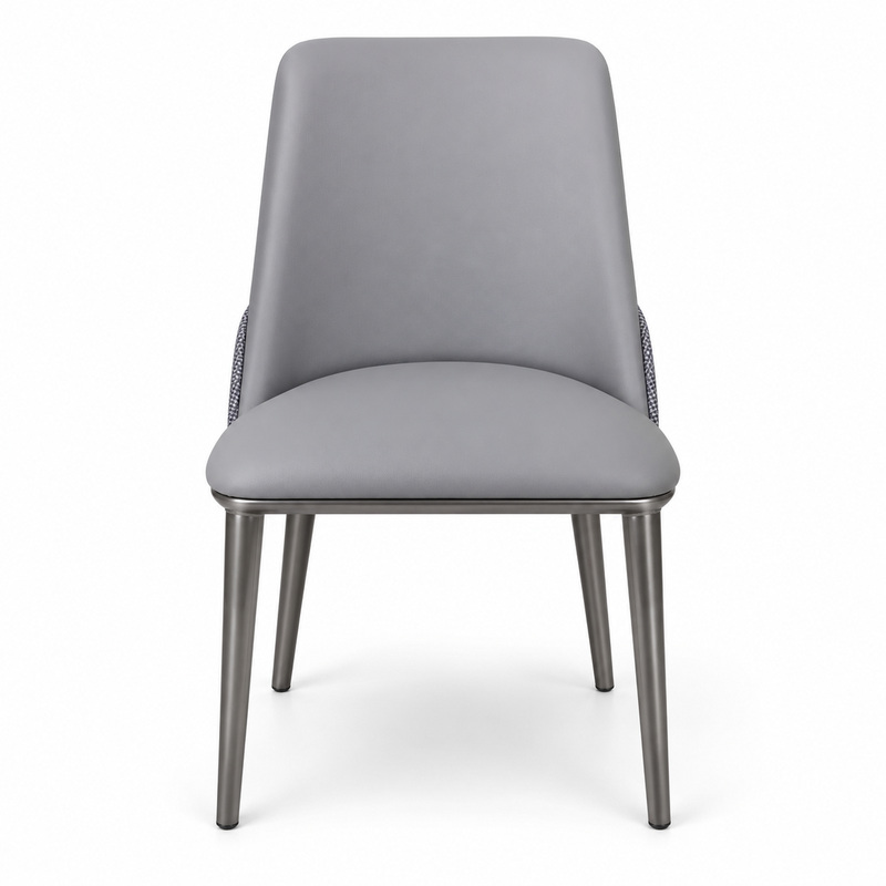 JYX-042 Gray Upholstered Dining Chair