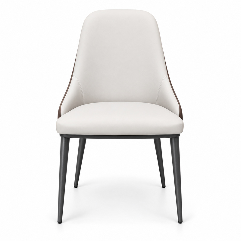 JYX-043 Ivory Upholstered Dining Chair