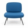JYX-044 Blue Cushioned Low Lounge Chair