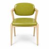 JYX-074 Olive Green Upholstered Dining Armchair