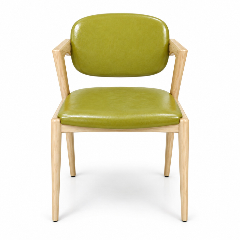 JYX-074 Olive Green Upholstered Dining Armchair
