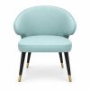 JYX-076 Mint Cushioned Low Lounge Chair