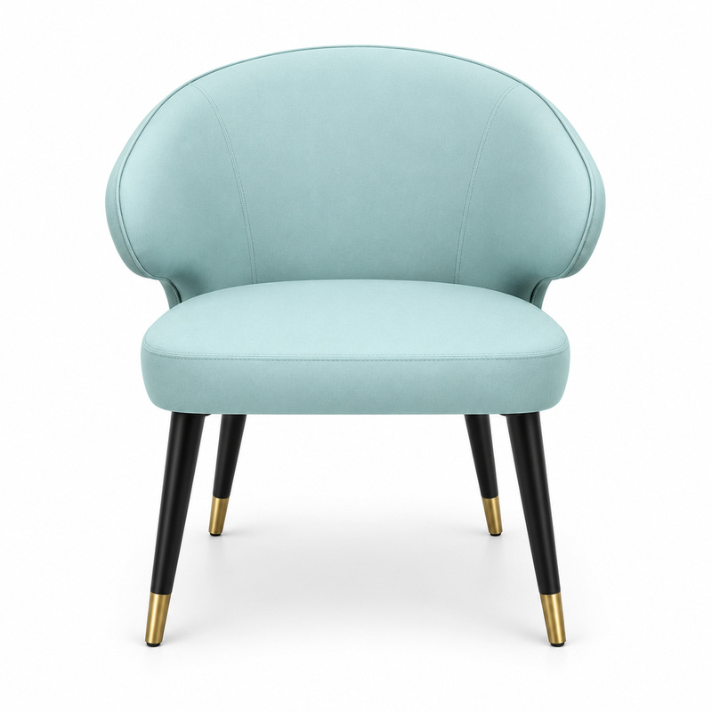 JYX-076 Mint Cushioned Low Lounge Chair