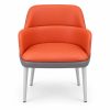 JYX-081 Orange Cushioned Lounge Chair