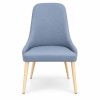 JYX-084 Blue Fabric Upholstered Dining Chair