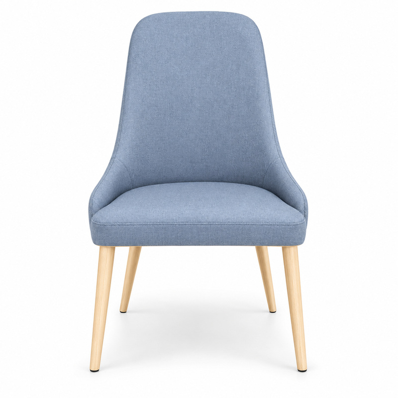 JYX-084 Blue Fabric Upholstered Dining Chair