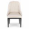 JYX-088 Ivory Diamond-Stitched Dining Chair
