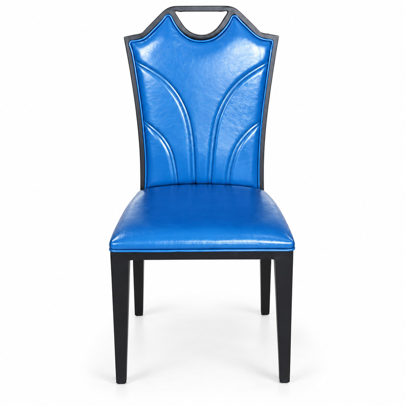 JYX-099 Blue Decorative High-Back Dining Chair
