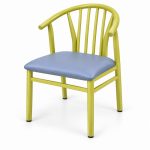 JYX-101 Lime Green Spindle-Back Dining Armchair left 45-degree view