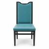 JYX-116 Teal High-Back Upholstered Dining Chair