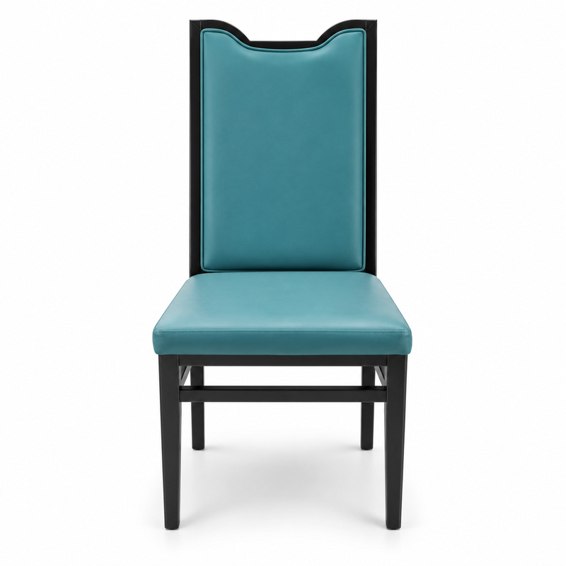 JYX-116 Teal High-Back Upholstered Dining Chair