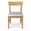 JYX-117 Gray Seat Wood-Look Dining Chair