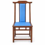 JYX-121 Blue Seat Traditional-Style Dining Chair front view