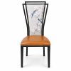 JYX-122 Floral-Panel Decorative Dining Chair