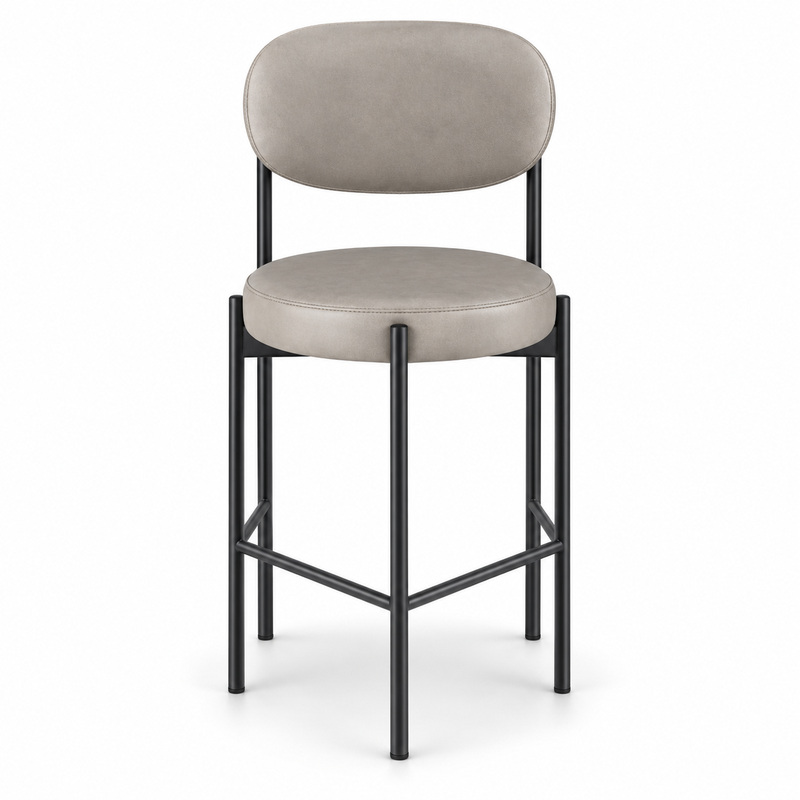 JYX-148 Gray Open-Back Bar Stool
