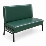 JYX-164 Dark Green Upholstered Banquette Bench right 45-degree view