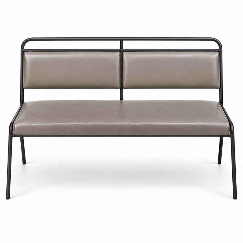 JYX-170 Taupe Upholstered Two-Seat Bench