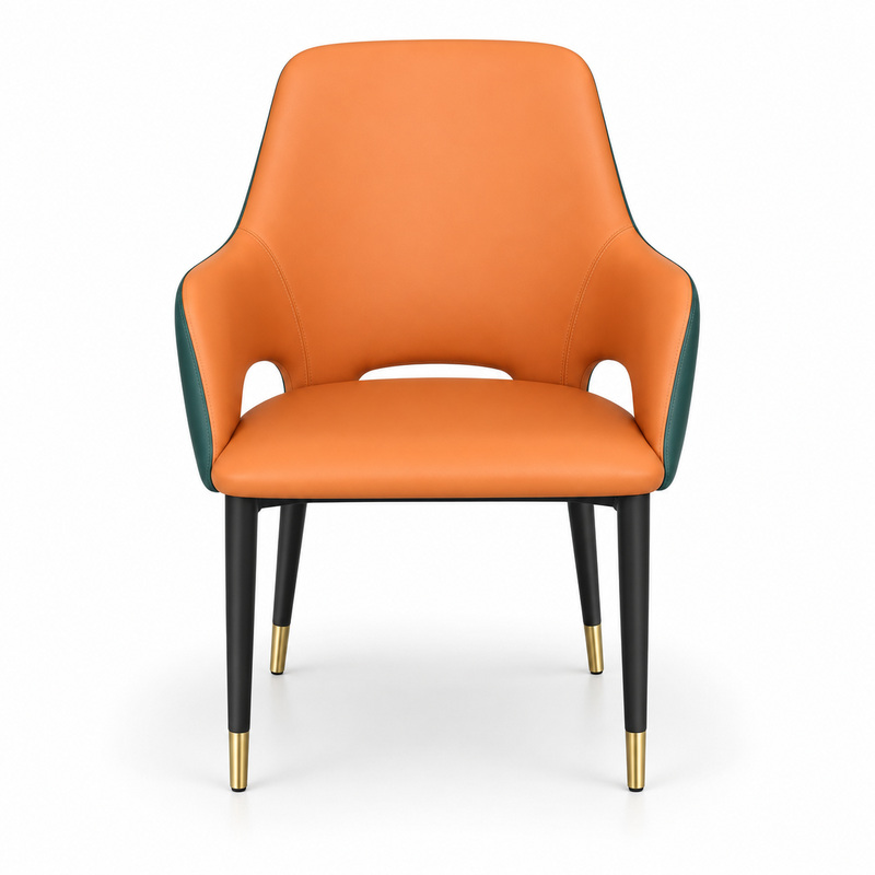 JYX-240 Orange and Green Dining Armchair