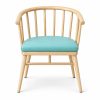 JYX-259 Turquoise Seat Spindle-Back Dining Armchair