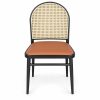 JYX-260 Tan Seat Round Cane-Back Dining Chair