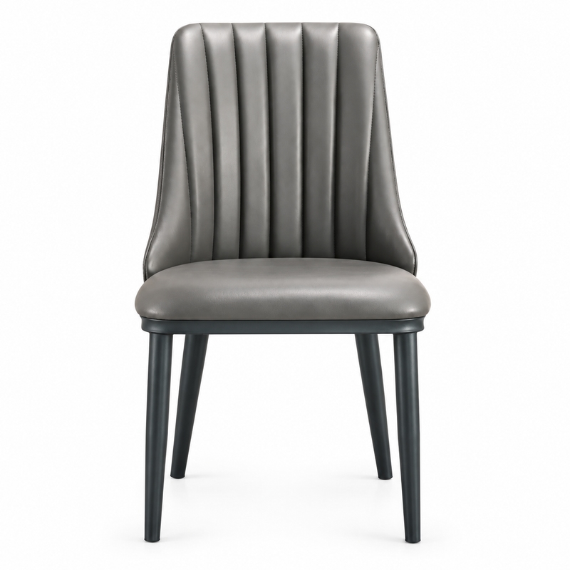 RH-3003 Gray Channel-Back Banquet Chair