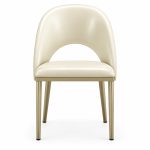 RH-3004 Ivory Open-Back Banquet Chair — front view