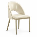 RH-3004 Ivory Open-Back Banquet Chair — left 45 view