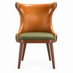 RH-3008 Caramel Wingback Banquet Chair — front view