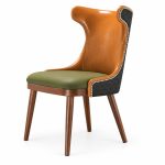 RH-3008 Caramel Wingback Banquet Chair — right 45 view