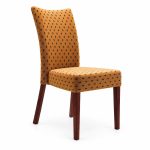 RH-5011 Gold Patterned High-Back Banquet Chair — left 45 view