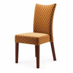 RH-5011 Gold Patterned High-Back Banquet Chair — right 45 view