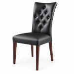 RH-5012 Black Button-Tufted Banquet Chair — right 45 view