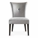 RH-5014 Gray Single-Button Banquet Chair — front view
