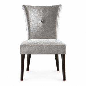 RH-5014 Gray Single-Button Banquet Chair — front view