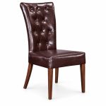 RH-5015 Burgundy Button-Tufted Banquet Chair — left 45 view