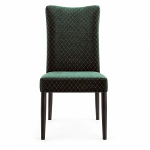 RH-5016 Green Patterned Banquet Chair — front view