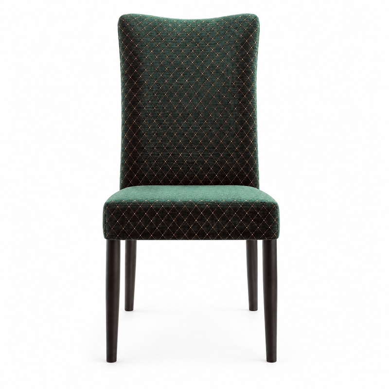 RH-5016 Green Patterned Banquet Chair