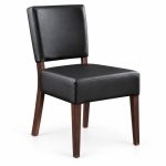 RH-5030 Black Open-Back Banquet Chair — left 45 view