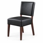 RH-5030 Black Open-Back Banquet Chair — right 45 view