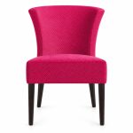 RH-5031 Red Sculpted-Back Banquet Chair — front view