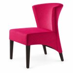 RH-5031 Red Sculpted-Back Banquet Chair — right 45 view