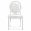 RH-6022 White Oval-Back Banquet Chair