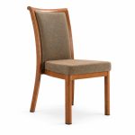 RH-6029 Brown Framed High-Back Banquet Chair — left 45 view