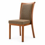 RH-6029 Brown Framed High-Back Banquet Chair — right 45 view
