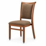 RH-6030 Brown Framed Crossbar Banquet Chair — right 45 view