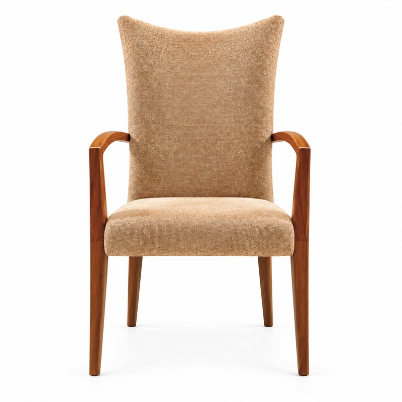 RH-6035 Tan High-Back Arm Banquet Chair