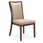 RH-6049 Beige Classic Framed Banquet Chair — left 45 view