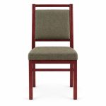 RH-6058 Olive Rectangular-Back Banquet Chair — front view