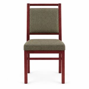 RH-6058 Olive Rectangular-Back Banquet Chair — front view